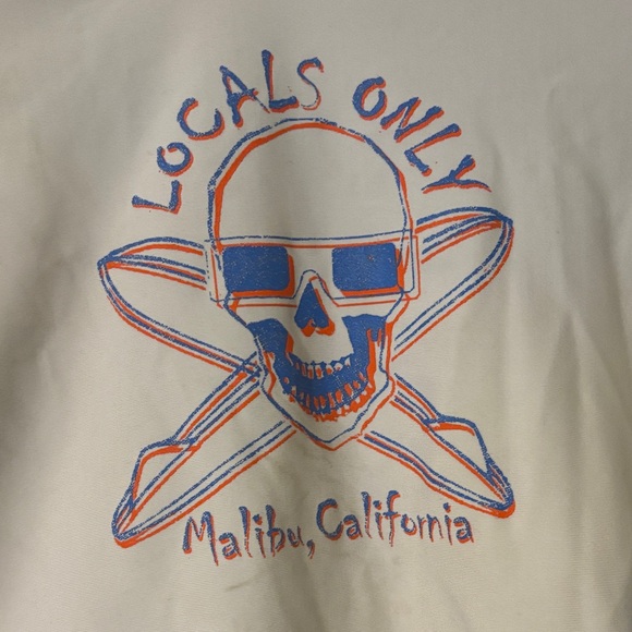 White and Blue Graphic T-Shirt - Picture 2 of 4